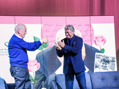 Gyles Brandreth &amp; Alan Titchmarsh record The Rosebud Podcast