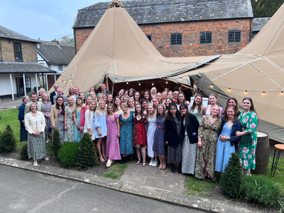 Upper Sixth Pupils celebrate OGA Leavers at Herbs &amp; Wild in Wilton!